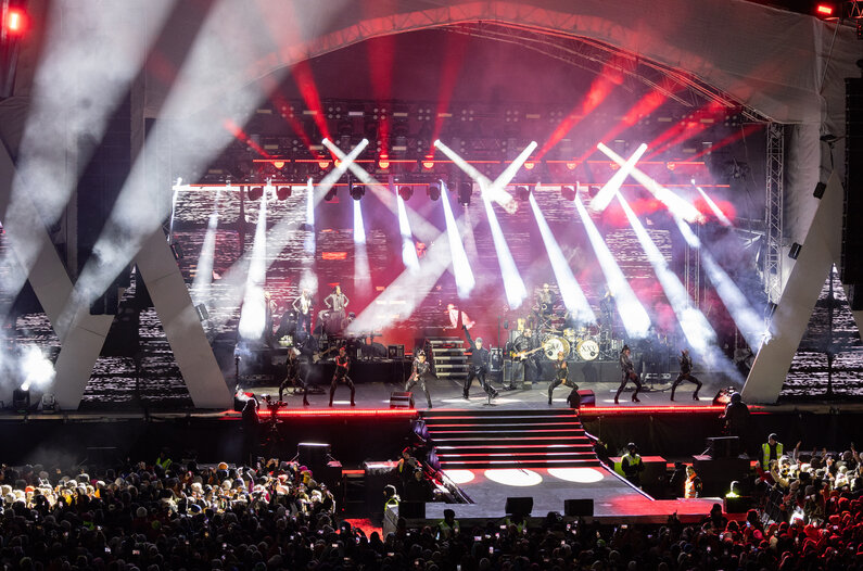 Robbie Williams beim Ski Opening 2023 in Schladming | © Harald Steiner