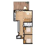 Photo of Apartment, shower and bath, toilet, 2 bed rooms