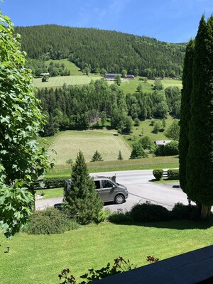 Balcony view to Untertal and Planai