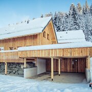 Bergness holiday hut in winter