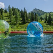 Water Zorbing am SchafsinnTeich
